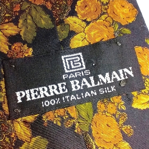 PIERRE BALMAIN SILK TIE - Picture 1 of 8
